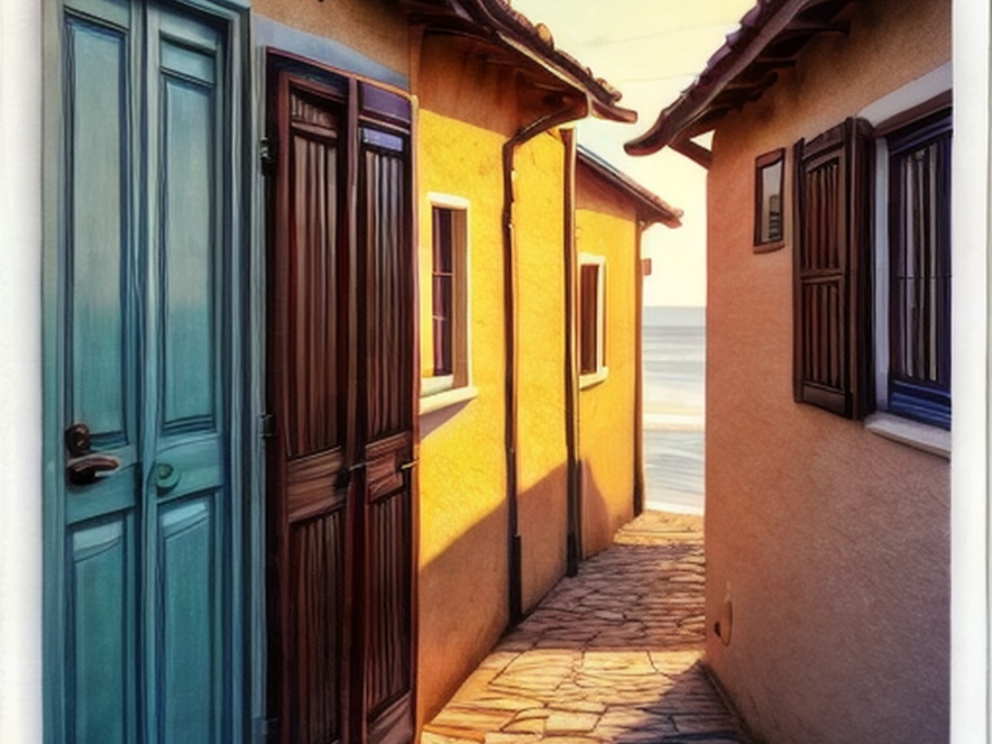 AI Moroccan Door