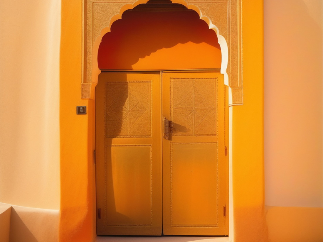AI Moroccan Door