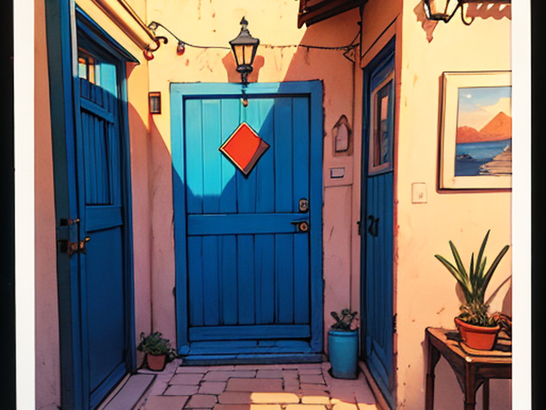 AI Moroccan Door